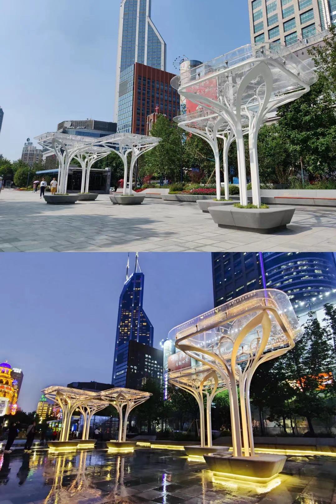 让自然温馨的城市家具点亮街区的灰色空间